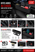 Organisateur de siège voiture avec USB & USB-C – Rangement intelligent
